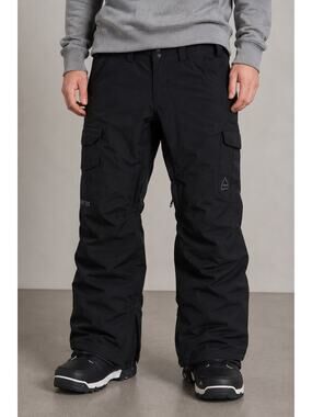Burton Snow Pants Black Cargo Men's Large Skiing Snowboarding